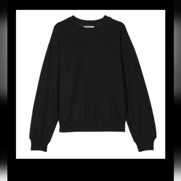 (JUST LISTED) NWT! VICTORIA'S SECRET BLACK DMNDTT COTTON FLEECE GYM SWEA… - Picture 4 of 12